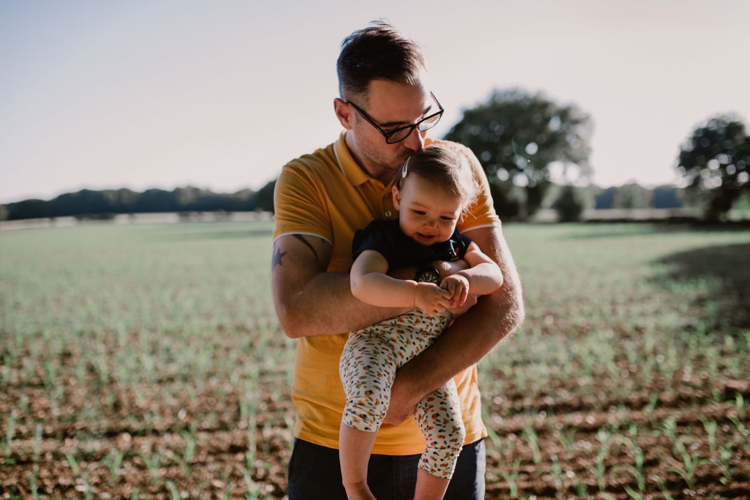 moment père fille nature