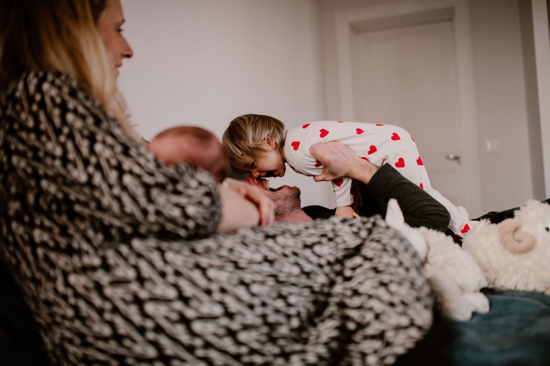 jeux en famille au lit