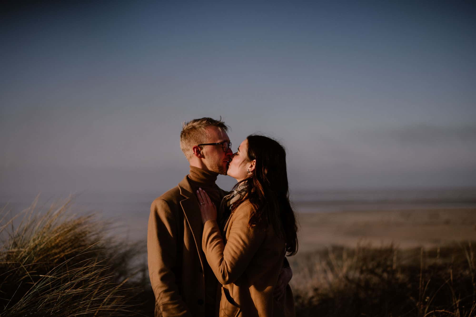 Séance engagement en baie de somme brouillard