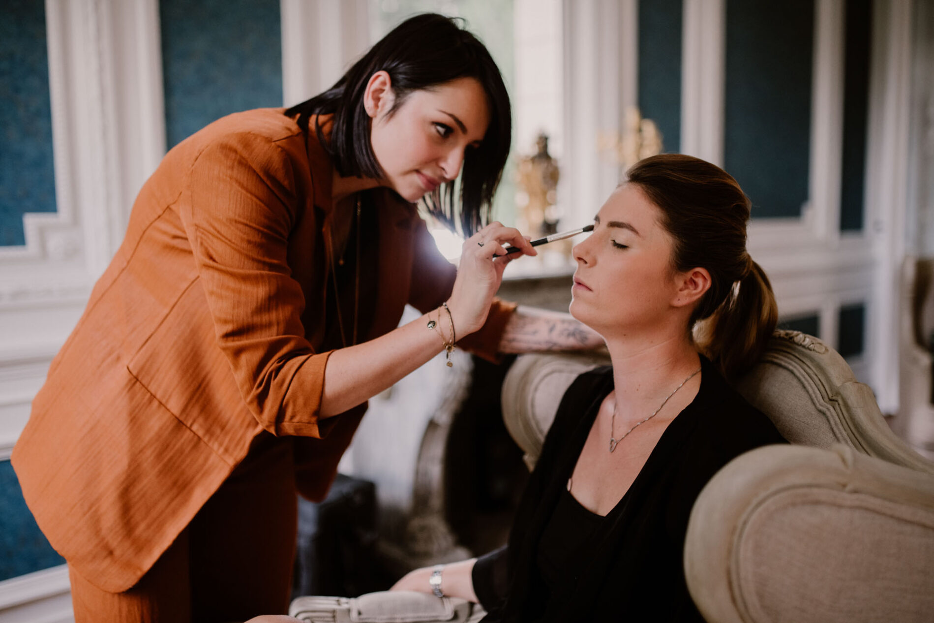 Maquillage blush your life au château des granges