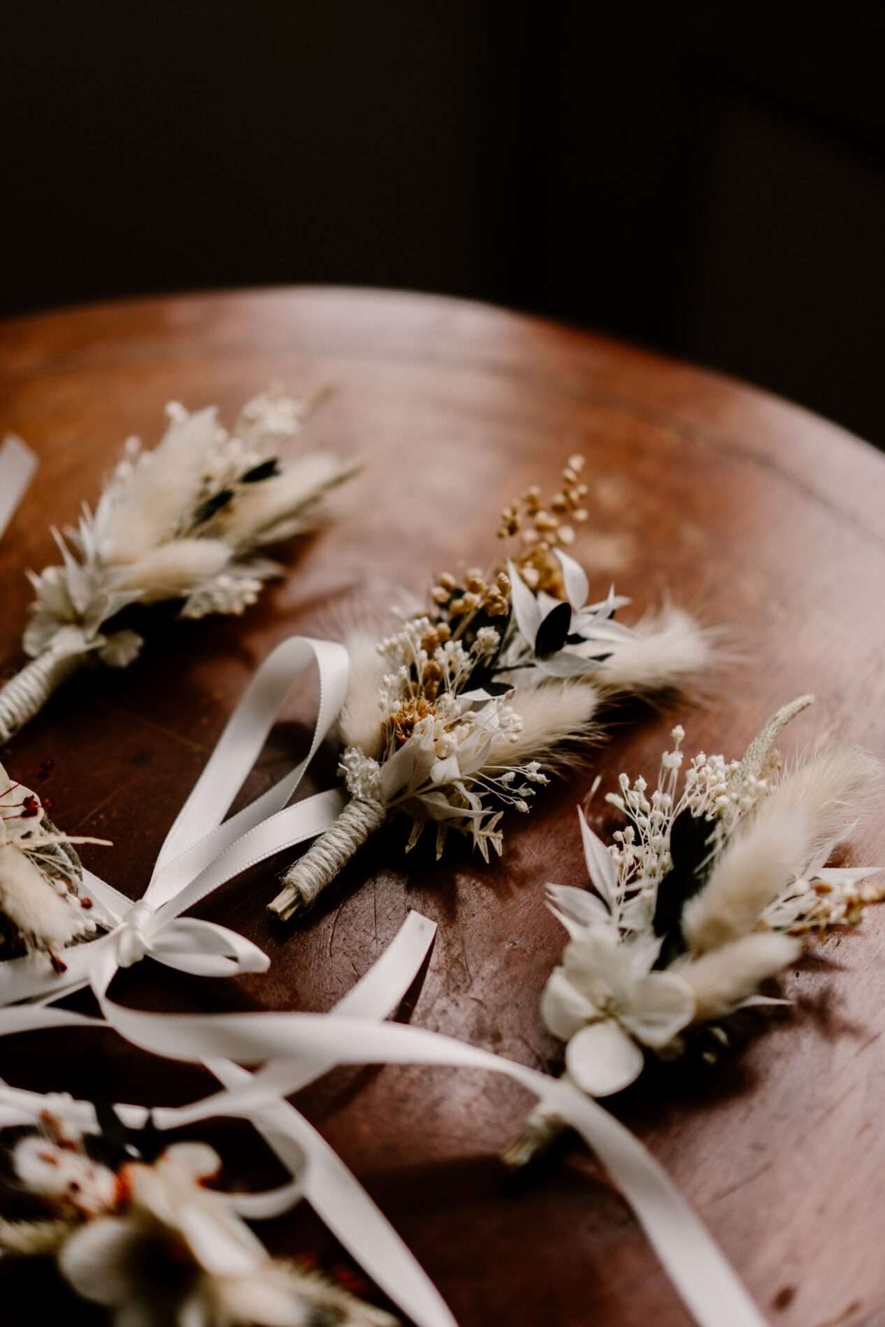 boutonnières mariage fleurs