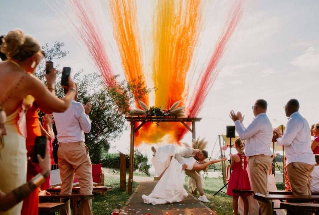 explosion artifices cérémonie mariage