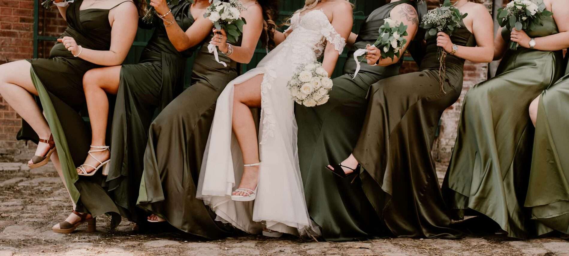 demoiselles d'honneur vert