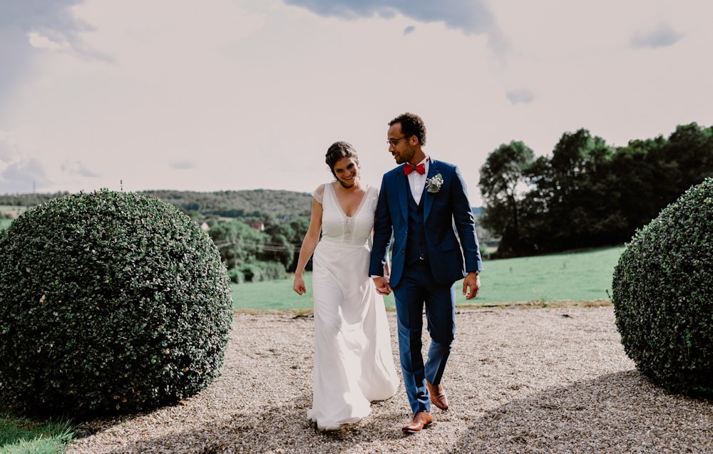 Photos de couple au château de Vauchelles